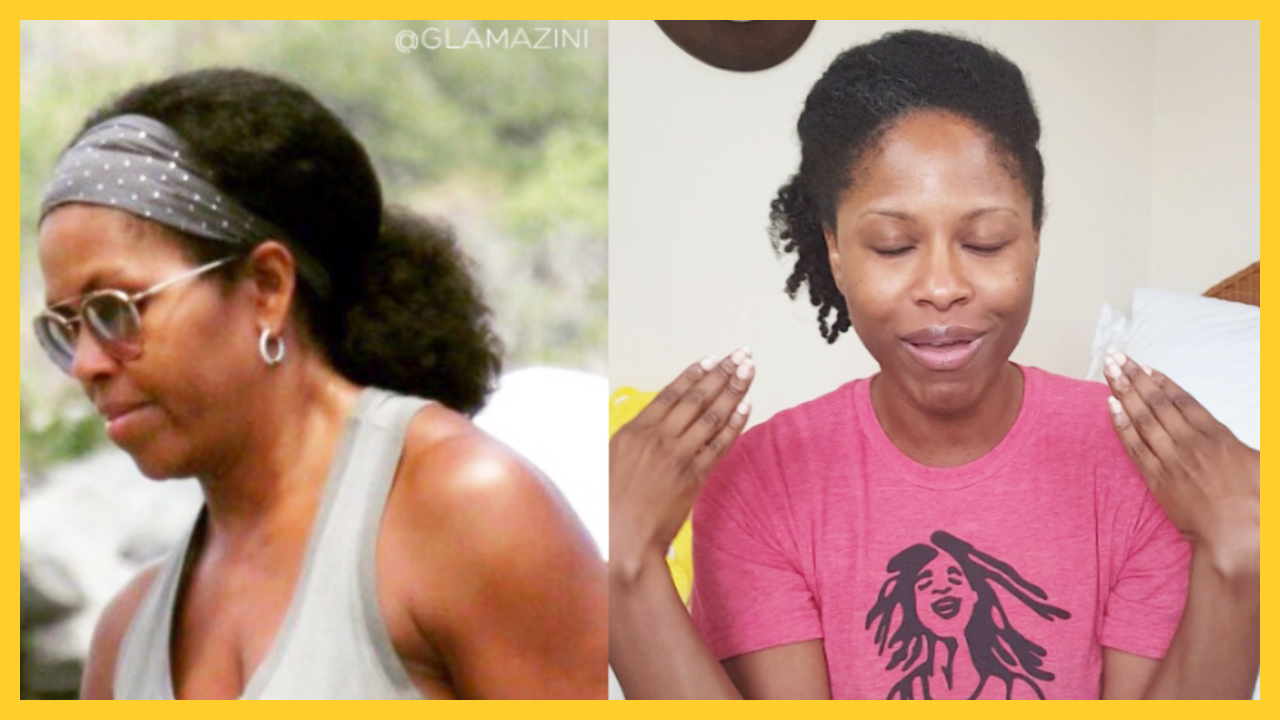 Michelle Rocking Natural Hair Bathed In The Butters Glamazinicom